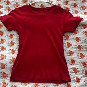 Red Brandy Melville Baby Tee